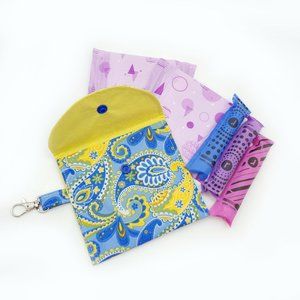 Paisley Sanitary bag tampon holder Privacy pouch
